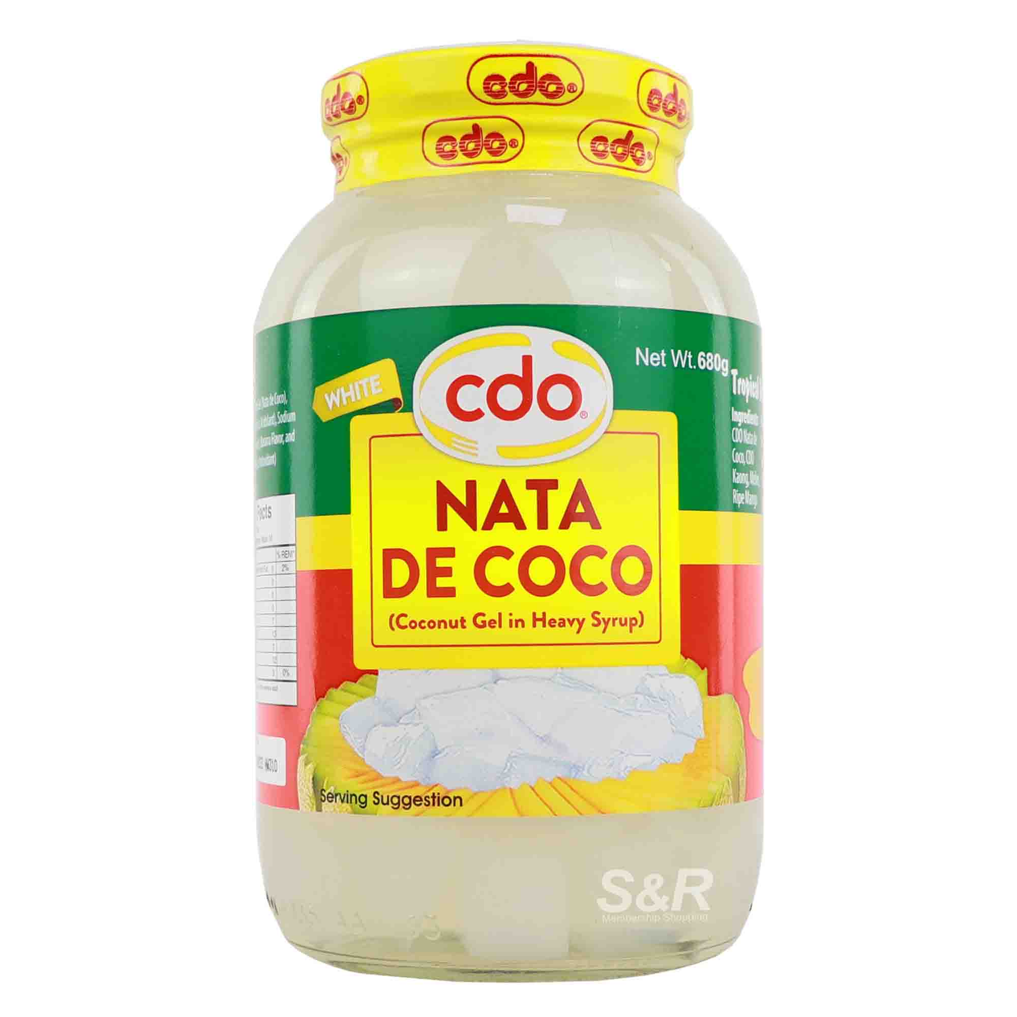 CDO White Nata De Coco (Coconut Gel in Heavy Syrup) 680g CDO White Nata De Coco (Coconut Gel in Heavy Syrup) 680g